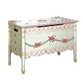Girls' Crackle Finish Toy Chest - Pink