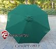 9ft Replacement Canopy 8 ribs in Hunter Green (Canopy only)