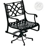 Windham Castings Abbey Swivel Pedestal Dining Chair Frame Only, White