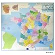 France administrative poster plastifi� 100 x 74 cm : 1/1 400 000