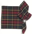 Durable Hand Woven 100% Cotton Red and Green Plaid Napkins 22x22 Inches Set of 12