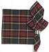 Durable Hand Woven 100% Cotton Red and Green Plaid Napkins 22x22 Inches Set of 12