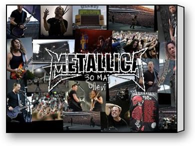 Funnyone Custom Modern Wall Art Decoration for Home Metallica Canvas Prints