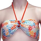 Volcom Ladies Swimwear Moons & Shrooms Bandeau Red