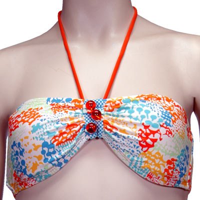 Volcom Ladies Swimwear Moons & Shrooms Bandeau Red