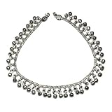 Ankle Jewelry Silver Anklet Bracelet Pairs 42 gms. 9.50  (sanklt065)