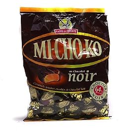 La Pie qui Chante MICHOKO Dark Chocolate Wrapped Caramels Toffee Candy - 3.5 oz