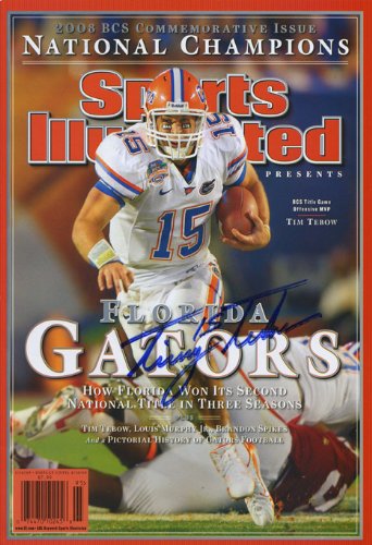 2008 Florida Gators Sports Illustrated Championship Autograph Poster - Tim Tebow