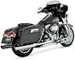 Vance & Hines Twin Slash Slip-On Mufflers - Rounds 4in 16763