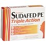 SUDAFED PE TRIPLE ACTION CAPLET 24CT, 0.08 Boxes (Pack of 2)
