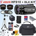 SAVE $790.04 - Canon VIXIA HFS10 HD Dual Flash Memory Camcorder + Deluxe Value Accessory Kit $939.95