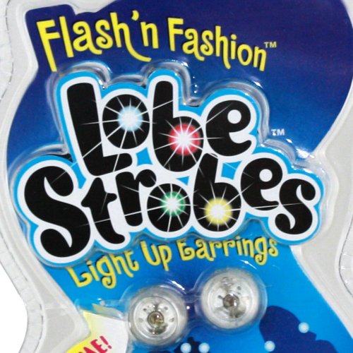 Lobe Strobes Flash'n Fashion Light Up Magnetic Earrings