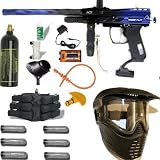 New Spyder PILOT ACS Blk/Blue Paintball Marker MEGA Set