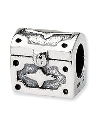 Sterling Silver Hope Chest Charm Bead Fits Pandora Chamilia Biagi Bracelet
