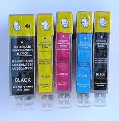 5 Pack. Compatible PGI-220 CLI-220 cartridges.