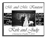 Review CollectibleXchange  / PERSONALIZED Gift MR. AND MRS. WEDDING Picture Photo/Photograph FRAME Black White Style