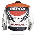 Joe Rocket Honda Repsol Sport Mens Leather Motorcycle Jacket White/Red/Blue/Orange 50