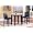 3 Pc Ivory Marble Top Counter Height Bar Set, Table with 2 Stools