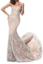 Strapless Lace   Ball Gown Prom Dress/Wedding Dress 