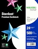 Wausau Heavy Duty Paper, 24 lb, 8.5 x 11 Inches, Stardust White with a Sprinkle of Cosmic Color Confeti, 500 Sheets (22318)