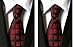 New Classic Checks 100% Silk Men's Tie Business Wedding Necktie, Black and Red, One Size