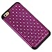 iPhone 6 Plus Case, iPhone 6 Plus Bling Case, Style4U Studded Rhinestone Crystal Bling Hybrid Armor Case Cover for iPhone 6 Plus 5.5 Inch with 1 HD Screen Protector and 1 Stylus [Purple/Black]