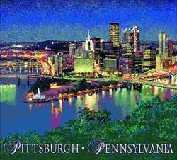Pittsburgh, Pennsylvania Skyline Coverlet