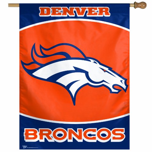 NFL Denver Broncos 27-by-37 inch Vertical Flag