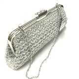 Shiny,Metallic,Silver,Prom,Evening,Wedding,Clutch,Bags