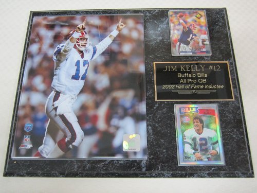 Buffalo Bills Jim Kelly 2 Card Collector Plaque