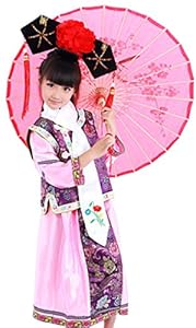 Chinese Costume Girl's Princess National Halloween Cosplay Pink-shirt&Purple120
