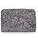 Silver Dazzling Glitter Sparkling Bling Sequins Handbag Clutch Evening Party Bag