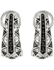 1/2 ct tw Black & White Diamond Earrings