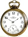 #WR4A Ball (Waltham) Antique Railroad Pocket Watch 16 Size 21 Jewels Gold Filled Ball Case Ca 1921