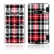 Red Plaid Design Protective Skin Decal Sticker for LG enV2 VX9100 Cell Phone