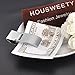 HOUSWEETY Stainless Steel V Shape Slim Money Clip Credit Card ID Cash Holder