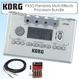 Korg PX5D Pandora Personal USB Multi-Effects Guitar Processor Bundle With Accessories