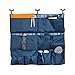 Honey-Can-Do BTS-01835 2-in-1 Bed Organizer, Blue