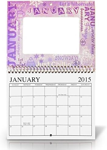 2015 Wall Calendar with Picture Frames to Add Your Own Photos to Create the Perfect Heartfelt Gift from RollinsCafe