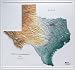 Hubbard Scientific Raised Relief Map 954 Texas State Map