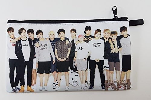 SEVENTEEN KPOP Korean Boy Band BIG Zip Pen Pencil Stationery / Cosmetic Makeup Case Bag Pouch SVN-002