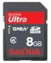 Sandisk 8GB Ultra SD HC Secure Digital SDHC Card (SDSDH-8192, Static Package)