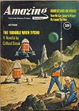 Amazing Stories, October 1960 with Complete Simak Novel *The Trouble With Tycho* (Volume 34, No. 10)