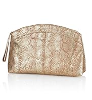 Luxury Snakeskin Print Shimmer Wash Bag