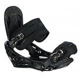 Flux Emblem Snowboard Bindings Black Sz L