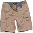 One Industries Perth Men's Cargo Short Casual Wear Pants w/ Free B&F Heart Sticker Bundle - Khaki