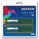 ADATA Supreme 2 GB (2 x 1 GB) DDR3-1333 (PC3-10666) CL9 Dual Channel Desktop Memory Kit SU3U1333B1G9-2