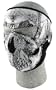ZANheadgear Neoprene Skull Face Mask (Black/White)