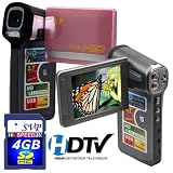 SVP T618 2.7-inch 1280X720p HD Widescreen Pink Digital Video Camcorder (SVP 4GB SDHC Memory Card Included)
