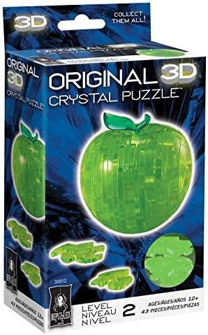 MWV Mini DIY 3D Crystal Apple Puzzle (Assorted Colors)